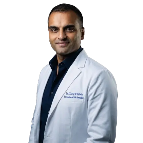 Portrait of Doctor Tanuj Palvia, MD, board-certified interventional pain physician