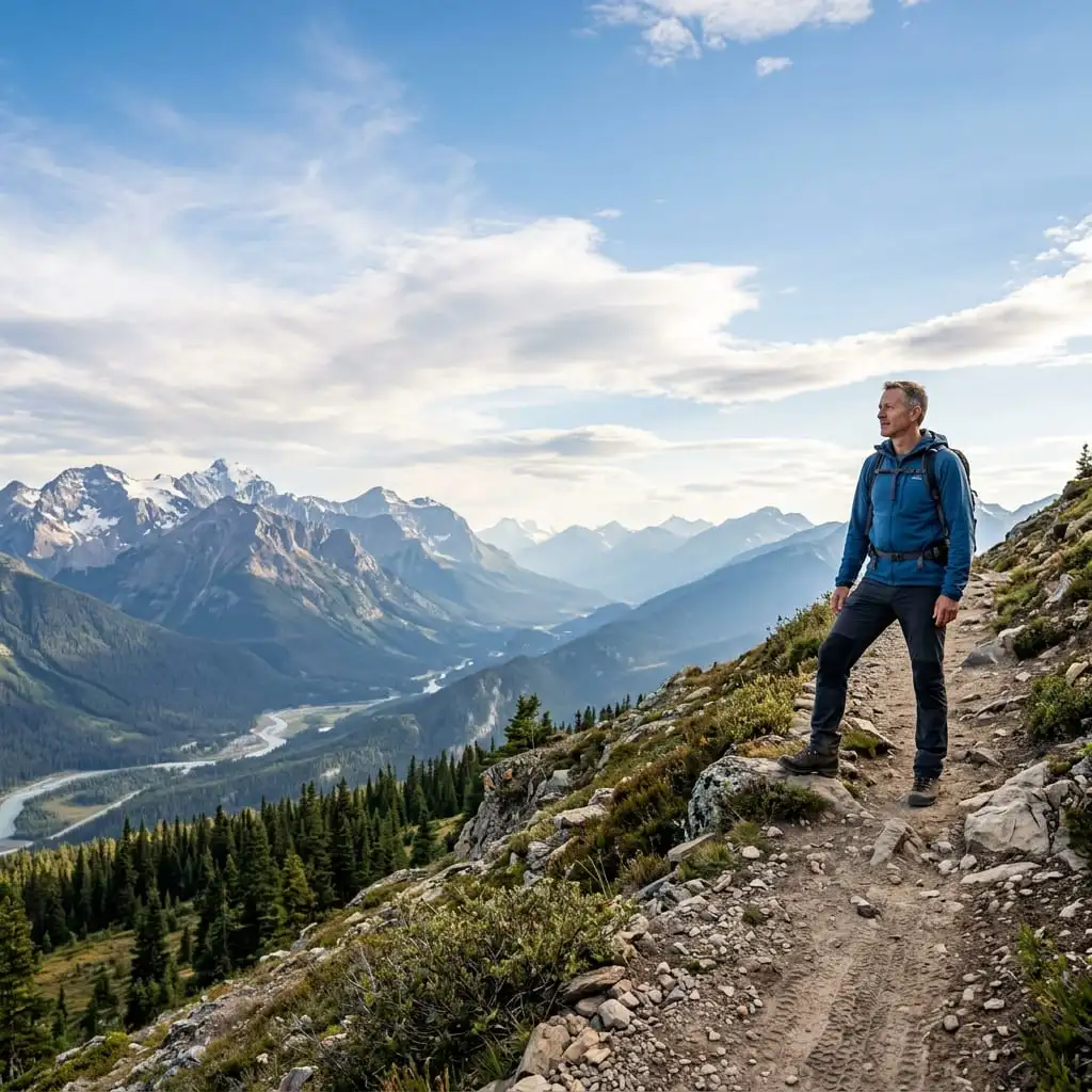 Hiking mountain